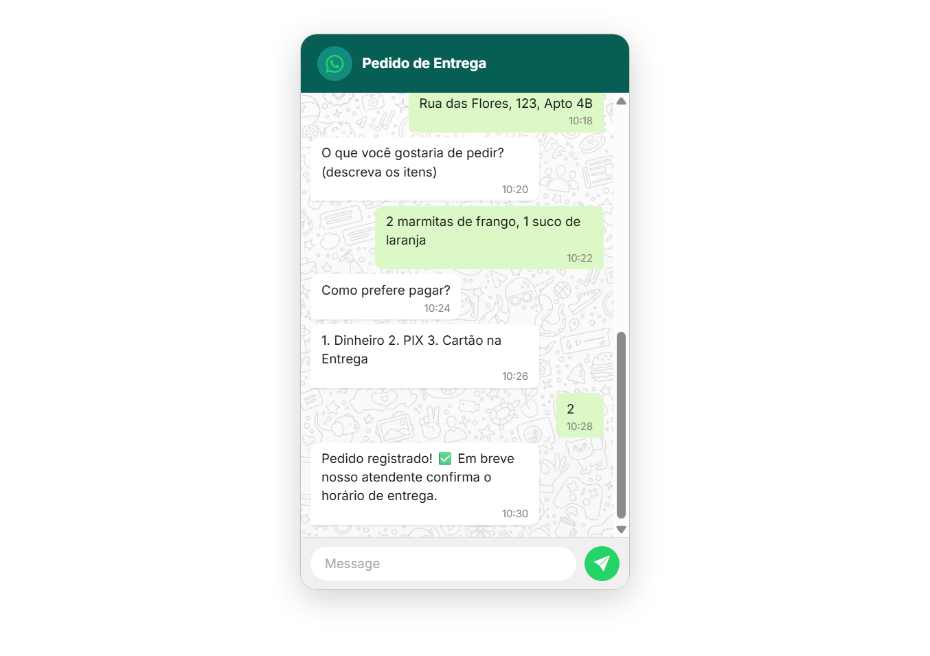 Integração WhatsApp